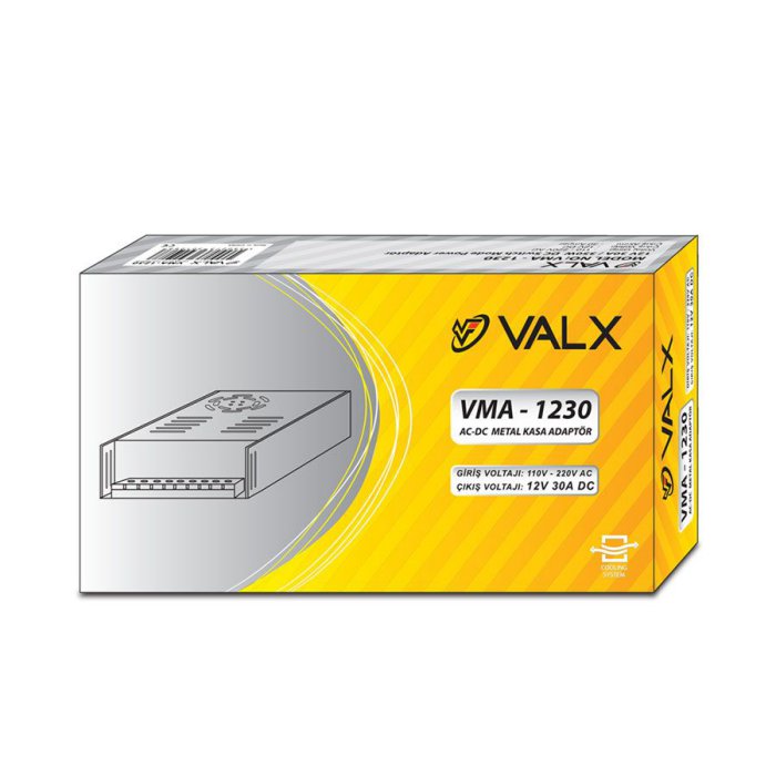 Valx VMA-1230 12V 30A 350W Metal Kasa Adaptör-4